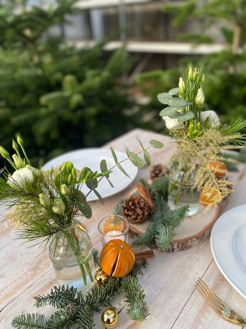 Tafelbox ‘Gouden randje’ – Complete kersttafelversiering in een doos - Afbeelding 4