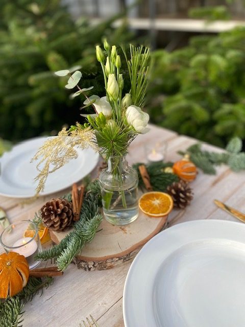 Tafelbox ‘Gouden randje’ – Complete kersttafelversiering in een doos - Afbeelding 6